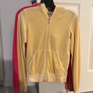 Yellow Juicy couture velvet jacket